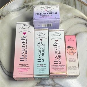 Too Faced Skincare Set - Pink, White, Cream